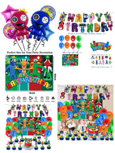 Load image into Gallery viewer, 64 Rainbow F birthday  party decoration