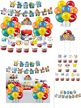 Load image into Gallery viewer, 18 Poke•mon theme birthday  party decoration