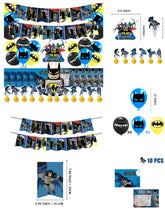 Load image into Gallery viewer, 302 Bat•man theme birthday  party decoration