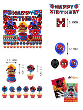 Load image into Gallery viewer, 304 Spider theme birthday  party decorations
