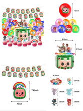 Load image into Gallery viewer, 27 Coco•melon theme birthday  party decoration
