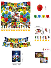 Load image into Gallery viewer, 50 L Ninjago theme birthday  party decorations