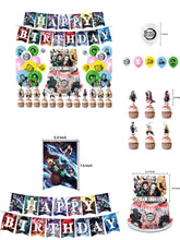 Load image into Gallery viewer, 206 Demon S theme birthday  party decoration