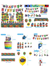 Load image into Gallery viewer, 64 Rainbow F birthday  party decoration