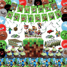 Load image into Gallery viewer, 33 Mine•craft theme birthday  party decoration