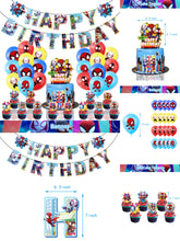 Load image into Gallery viewer, 304 Spider theme birthday  party decorations