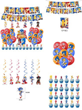 Load image into Gallery viewer, 06 So•nic theme birthday  party decoration
