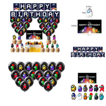 Load image into Gallery viewer, 07 Among•us Game theme birthday party decorations