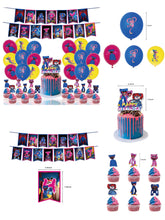 Load image into Gallery viewer, 58 Poppy  theme birthday  party decoration