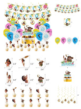 Load image into Gallery viewer, 30 Moa•na theme birthday  party decorations
