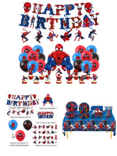 Load image into Gallery viewer, 304 Spider theme birthday  party decorations