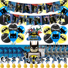 Load image into Gallery viewer, 302 Bat•man theme birthday  party decoration