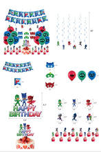 Load image into Gallery viewer, 31 PJ masks theme birthday  party decorations