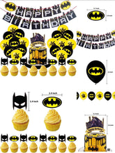 Load image into Gallery viewer, 302 Bat•man theme birthday  party decoration