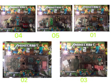 Load image into Gallery viewer, 33 Mine•craft mini figures cake decorations kid toys