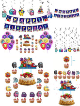 Load image into Gallery viewer, 07 Among•us Game theme birthday party decorations
