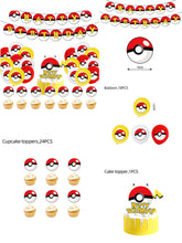 Load image into Gallery viewer, 18 Poke•mon theme birthday  party decoration