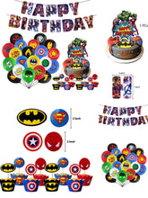 Load image into Gallery viewer, 301 Superhero theme birthday  party decoration