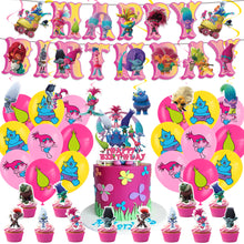 Load image into Gallery viewer, 70 Trolls theme birthday  party decoration