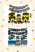 Load image into Gallery viewer, 302 Bat•man theme birthday  party decoration
