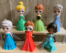 Load image into Gallery viewer, 74 Princess mini figures cake decorations kid toys