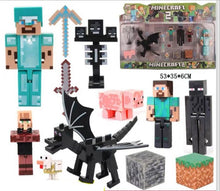 Load image into Gallery viewer, 33 Mine•craft mini figures cake decorations kid toys