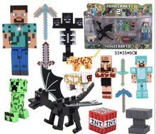 Load image into Gallery viewer, 33 Mine•craft mini figures cake decorations kid toys