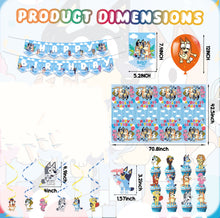 Load image into Gallery viewer, 66 Blu•ye theme birthday  party decoration