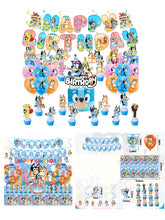 Load image into Gallery viewer, 66 Blu•ye theme birthday  party decoration