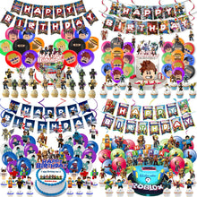 Load image into Gallery viewer, 13 Ro•blox theme birthday  party decorations