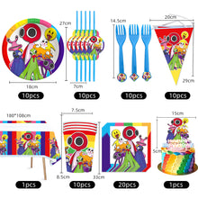 Load image into Gallery viewer, 64 Rainbow F birthday  party decoration