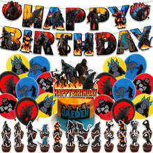 Load image into Gallery viewer, 36 Godzilla theme birthday  party decorations