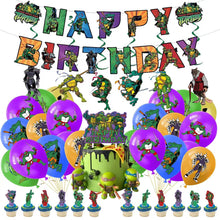 Load image into Gallery viewer, 63 Ninja•Turtle theme birthday  party decoration