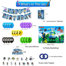 Load image into Gallery viewer, 04 Fort•nite theme birthday  party decoration