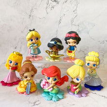 Load image into Gallery viewer, 74 Princess mini figures cake decorations
