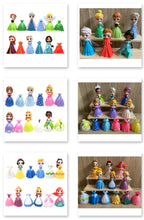 Load image into Gallery viewer, 74 Princess mini figures cake decorations kid toys