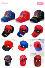 Load image into Gallery viewer, 304 Kid hat fashion superhero spider cap