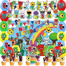 Load image into Gallery viewer, 99 Sprun•ki theme birthday party decoration