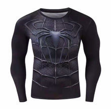 Load image into Gallery viewer, 304 Fashion sport clothes tight training clothes 3D printing superhero red spider gym gears