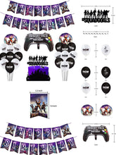 Load image into Gallery viewer, 04 Fort•nite theme birthday  party decoration