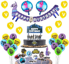 Load image into Gallery viewer, 04 Fort•nite theme birthday  party decoration