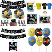 Load image into Gallery viewer, 07 Among•us Game theme birthday party decorations