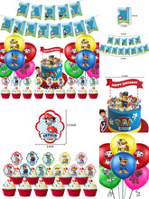 Load image into Gallery viewer, 17 Paw P theme birthday  party decorations