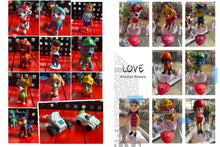 Load image into Gallery viewer, 17 Paw P mini figures cake decorations kid toys