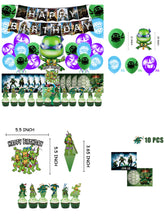 Load image into Gallery viewer, 63 Ninja•Turtle theme birthday  party decoration