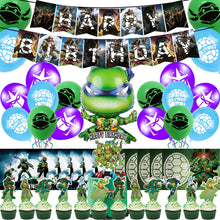 Load image into Gallery viewer, 63 Ninja•Turtle theme birthday  party decoration