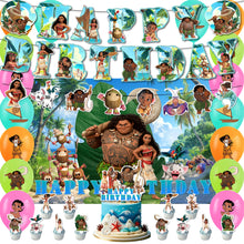 Load image into Gallery viewer, 30 Moa•na theme birthday  party decorations