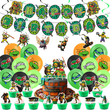 Load image into Gallery viewer, 63 Ninja•Turtle theme birthday  party decoration
