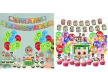 Load image into Gallery viewer, 27 Coco•melon theme birthday  party decoration