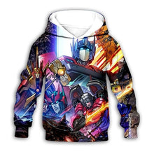 Load image into Gallery viewer, 12 Kids hoodie Transformers fashion kids clothes